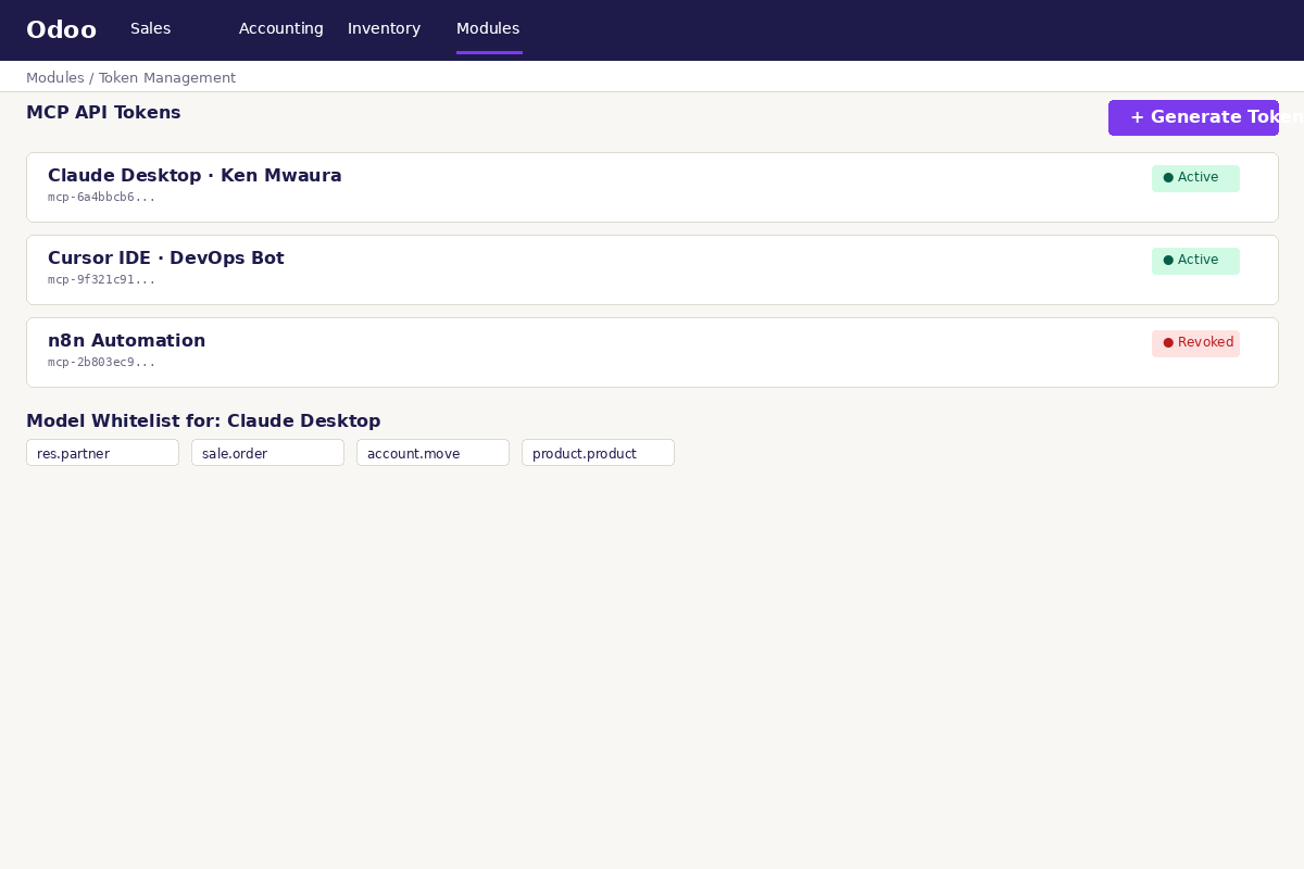 MCP Token Management Preview